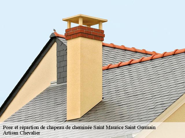 Pose et répartion de chapeau de cheminée  saint-maurice-saint-germain-28240 Artisan Chevalier
